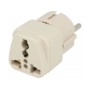 Переходник адаптер конфиг.выводов 2p+pe (ADAPTER-GERMANY)