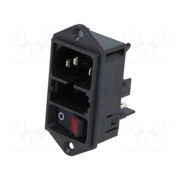 Разъем питания ac гнездо SCHURTER DD11.0113.1110 (DD11.0113.1110)