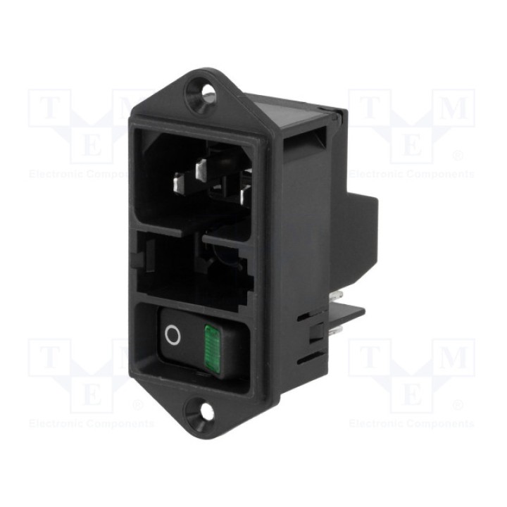Разъем питания ac гнездо SCHURTER DD11.0114.1111 (DD11.0114.1111)