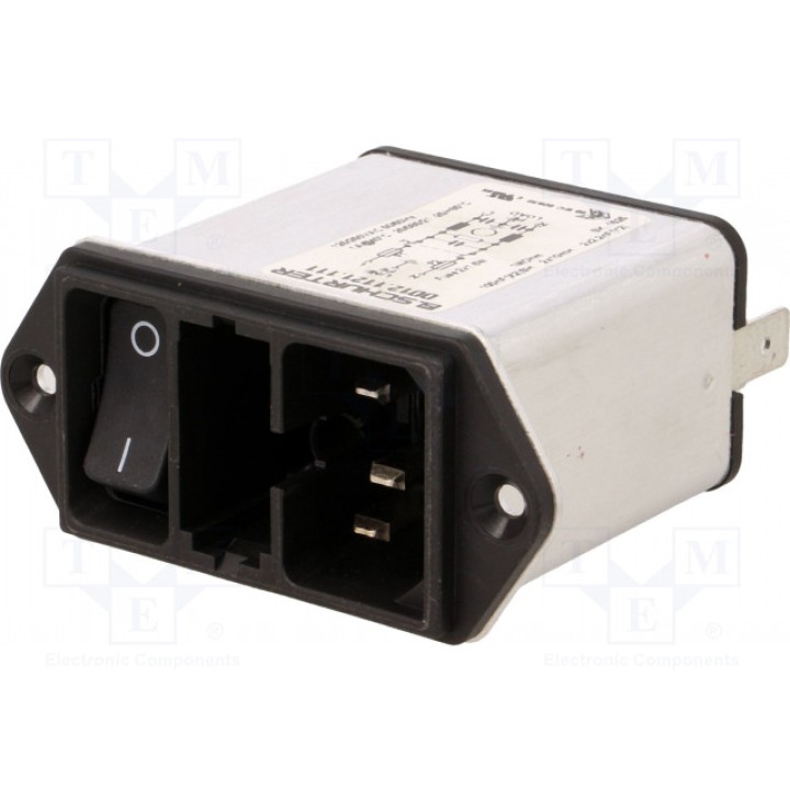 Разъем питания ac гнездо SCHURTER DD12.1121.111 (DD12.1121.111)