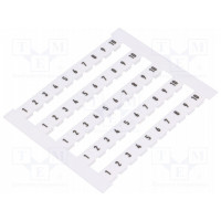 Маркер белый WEIDMÜLLER 0523060001 DEK 5 FWZ 1-10