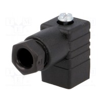 Разъем соленоидный вилка HIRSCHMANN 933137100 GDSN 207 SCHWARZ
