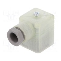 Разъем соленоидный вилка HIRSCHMANN 934417003 GDML 2016 LED 24 VR YE GREY
