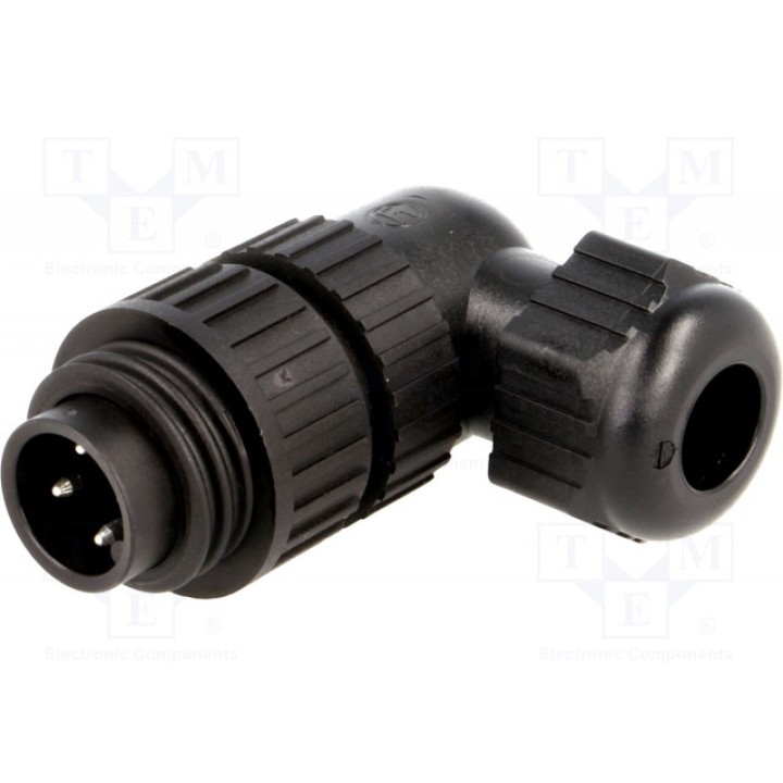 Разъем круглый вилка HIRSCHMANN 934128100 CA 3 W LS (CA3WLS)