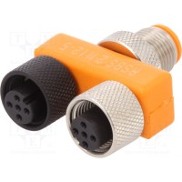 Тройник м12 "папа",2 м12 "мама" LUMBERG AUTOMATION 11120 ASBS2M12-5