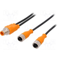Тройник м12 "папа",2 м12 "мама" LUMBERG AUTOMATION 43546 ASB 2-RKT 4-3-2241 M