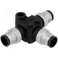 Тройник 3 м12 "папа" AMPHENOL SS-040404-MMM-TS001