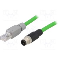 Адаптер вилка rj45,м12 "папа" IFM ELECTRONIC VDOGH040MSS0002X04GXS