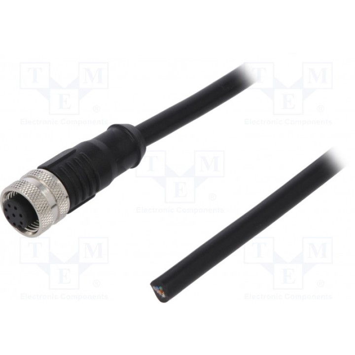 Вилка m12 DEGSON ELECTRONICS PM-M12A-08P-FF-SL7A01-00B(H) (SM12-PVT-A8F2A010V)