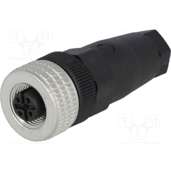 Вилка m12 HIRSCHMANN 933139100 ELKA 4012 PG7 SCHWARZ (ELKA4012PG7)