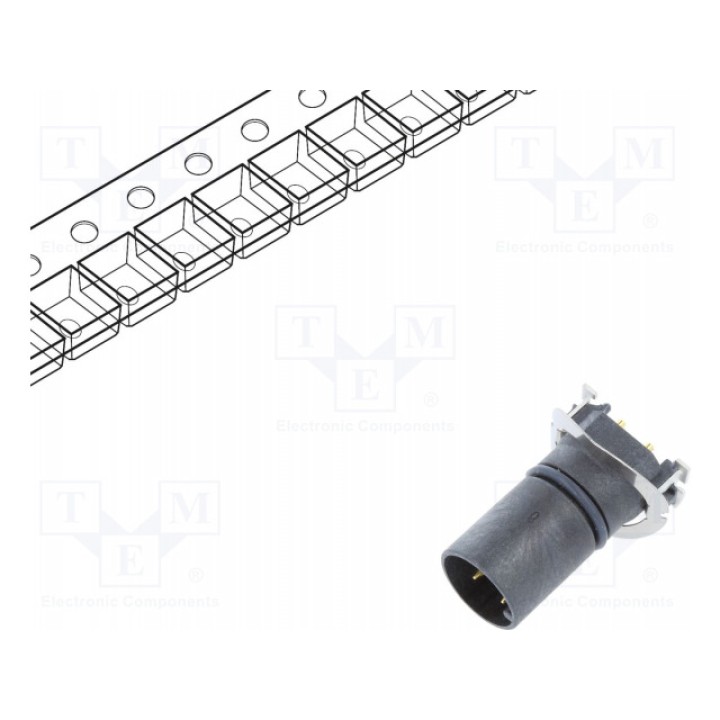 Гнездо m12 AMPHENOL MSAS-04PMMT-EE8001 (MSAS-04PMMT-EE8001)