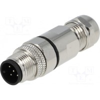 Вилка m12 DEGSON ELECTRONICS PASH-M12A-05P-MM-SL7001-00A(H)