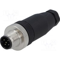 Вилка m12 DEGSON ELECTRONICS PB-M12A-05P-MM-SL7001-00AH