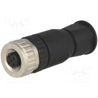 Вилка m12 CONEC SAL-12-RKC5-K