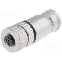 Вилка m12 CONEC SAL-12S-RKC5-K