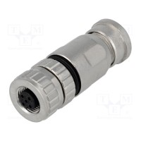 Вилка m12 CONEC SAL-12S-RKC5-S075