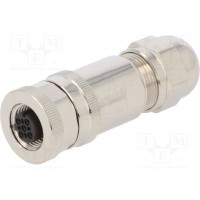 Вилка m12 TE Connectivity T4110512041-000