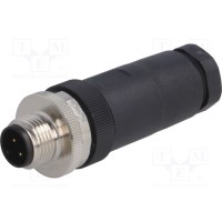 Вилка m12 TE Connectivity T4111002041-000