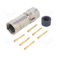 Разъем m23 вилка AMPHENOL LJ23-06DFFC-SL7001