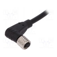 Разъем m5 вилка BULGIN PXPTPU05RAF04ACL010PUR