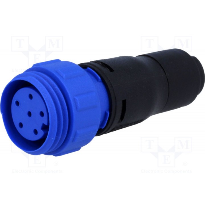 Разъем круглый вилка BULGIN PX041106S6065 (PX0411/06S/6065)