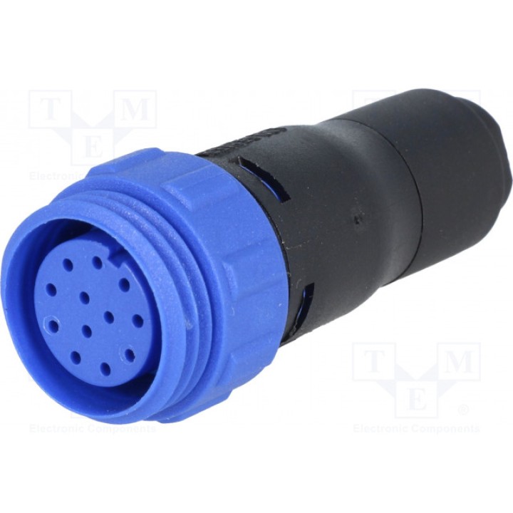 Разъем круглый вилка BULGIN PX041112S6065 (PX0411/12S/6065)