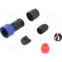 Разъем круглый вилка BULGIN PXP401004P4550
