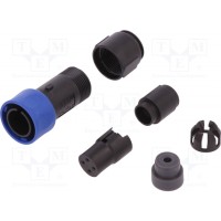 Разъем круглый вилка BULGIN PXP401004S3540