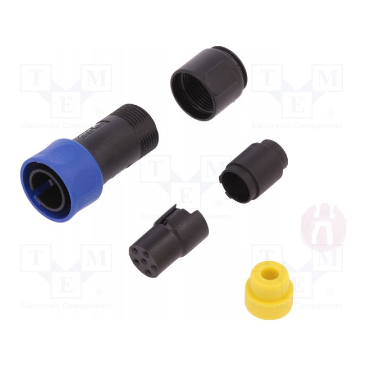 Разъем круглый вилка BULGIN PXP401006S5055 (PXP4010/06S/5055)
