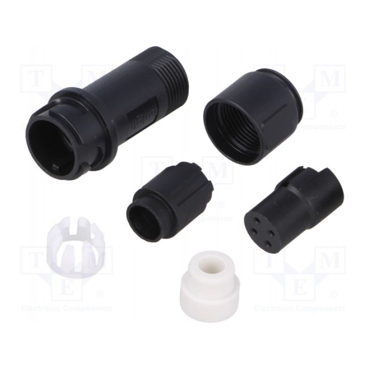 Разъем круглый вилка BULGIN PXP401104S6065 (PXP4011/04S/6065)