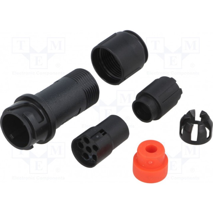 Разъем круглый вилка BULGIN PXP401106S4550 (PXP4011/06S/4550)