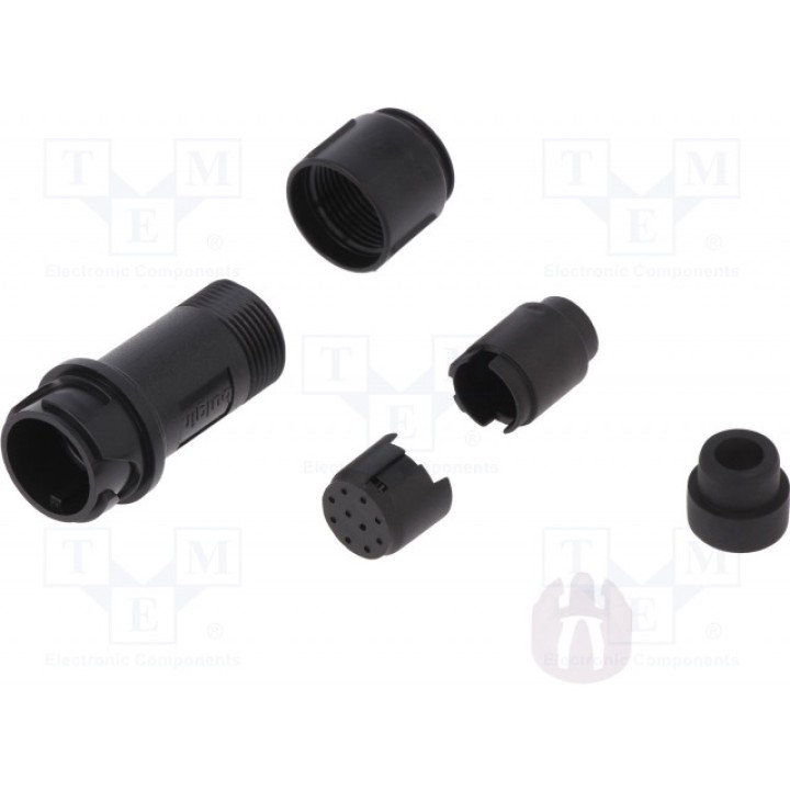 Разъем круглый вилка BULGIN PXP401110P6570 (PXP4011/10P/6570)