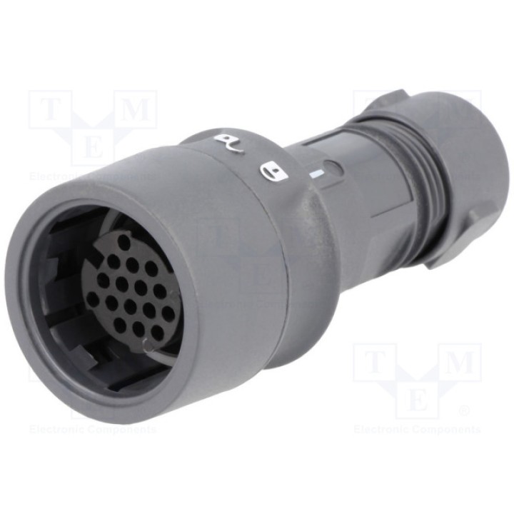 Разъем круглый вилка BULGIN PXP601016SCR0910 (PXP6010/16S/CR0910)