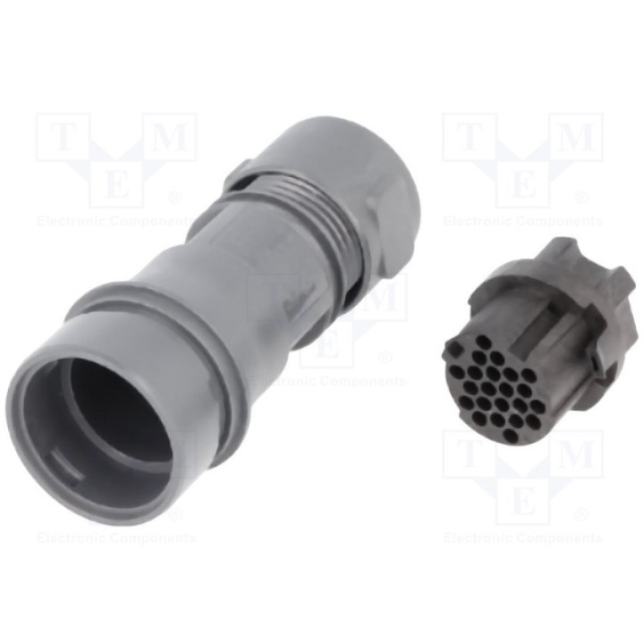 Разъем круглый вилка BULGIN PXP601122SCR0910 (PXP6011/22S/CR0910)