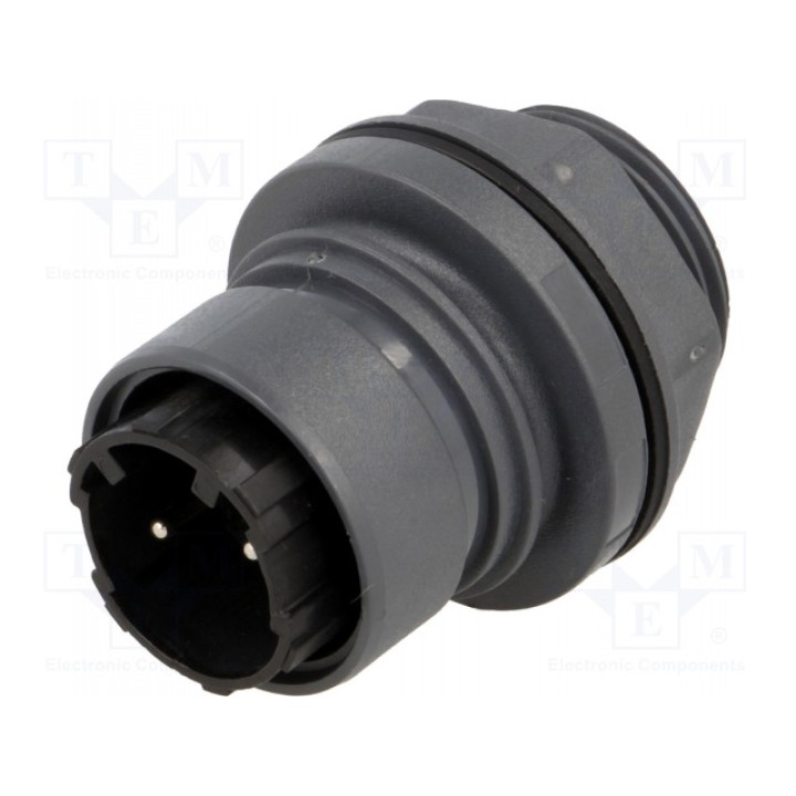 Разъем круглый гнездо BULGIN PXP601202PST (PXP6012/02P/ST)