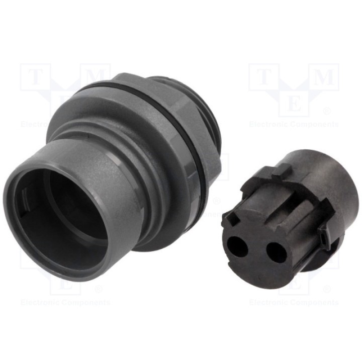 Разъем круглый гнездо BULGIN PXP601202SCR (PXP6012/02S/CR)