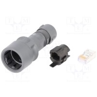 Разъем rj45 вилка BULGIN PXP6034B