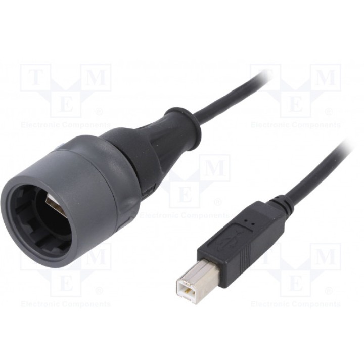 Переходник кабель / адаптер ip66, ip68, ip69k BULGIN PXP6040A2M00 (PXP6040/A/2M00)