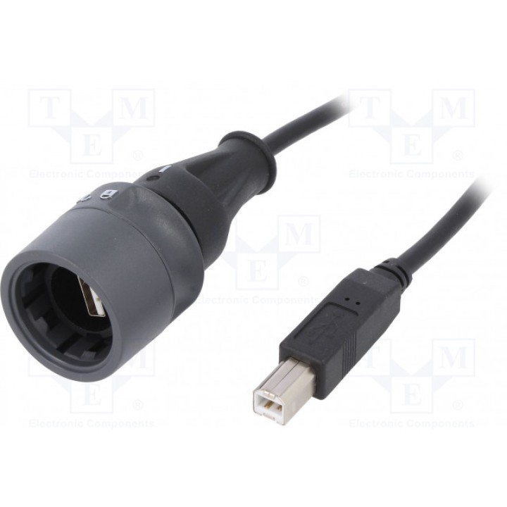 Переходник кабель / адаптер ip66, ip68, ip69k BULGIN PXP6040A3M00 (PXP6040/A/3M00)