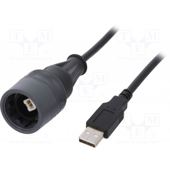 Переходник кабель / адаптер ip66, ip68, ip69k BULGIN PXP6040B5M00 (PXP6040/B/5M00)