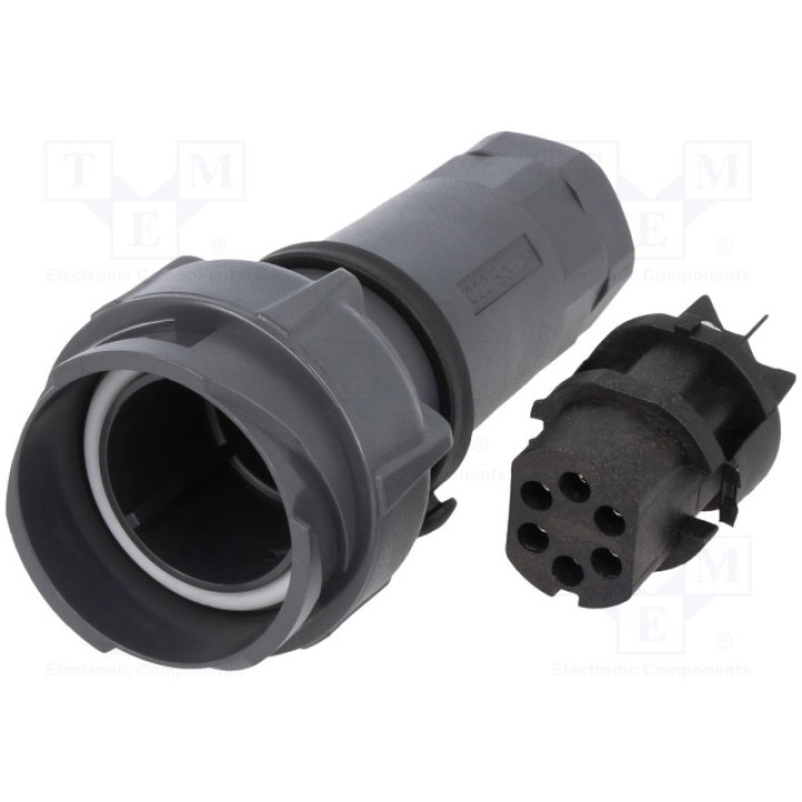 Разъем круглый вилка BULGIN PXP701106SST0709 (PXP7011/06S/ST0709)
