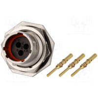 Круглый гнездо,вилка AMPHENOL RT0712-3PNH-K