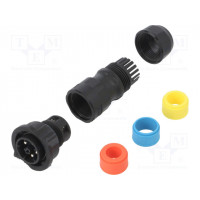 Разъем круглый "папа" AMPHENOL DC-05BFMB-QL8APP