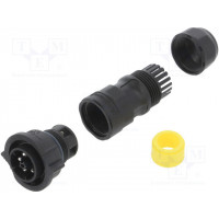 Разъем круглый "папа" AMPHENOL DC-05BFMB-QL8MPP