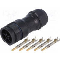 Разъем круглый "папа" AMPHENOL DC-05BMMA-QL8LPP