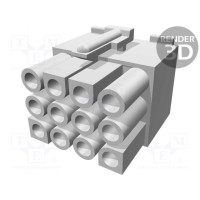 Вилка разъем провод-провод/плата MOLEX 19-09-1126