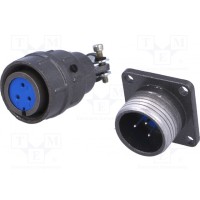 Гнездо,вилка разъем круглый CONNFLY DS1110-06-03LYP