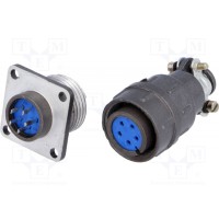 Гнездо,вилка разъем круглый CONNFLY DS1110-06-05LYP