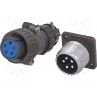 Гнездо,вилка разъем круглый CONNFLY DS1110-08-05LYP