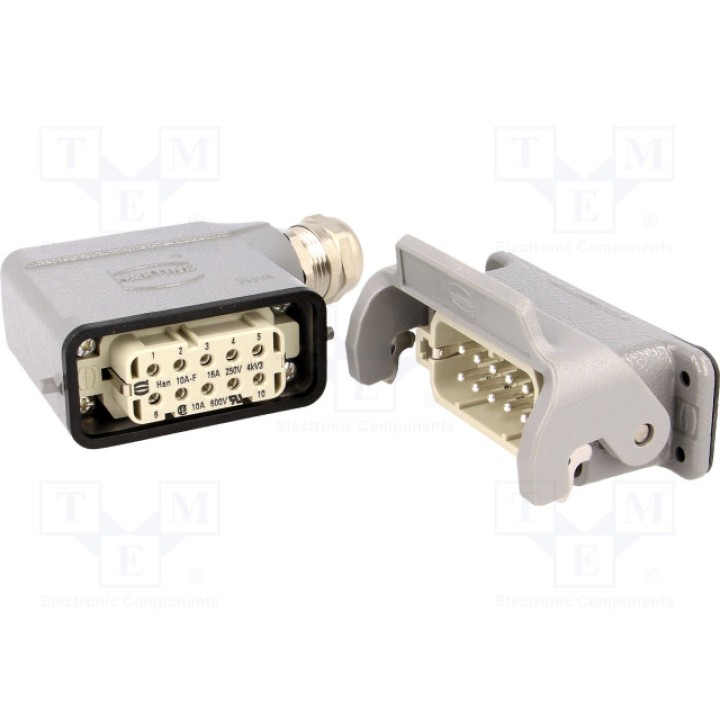Разъем han "папа" + "мама" HARTING 10200100000 (10200100000)